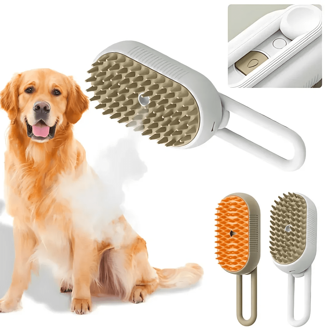 Cat & Dog Steamy Brush - La Spazzola a Vapore per una Cura Completa del Pelo - Widrop - Coda E Cuore