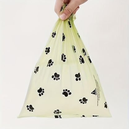 240pcs Leak - Proof & Odor - Proof Pet Waste Bags with Paw Print Design - Thickened Polyethylene for Easy Cleanup, Durable & High - Quality for Dogs & Cats, Pet Waste Bags, Pet Waste Disposal, Paw Print Bags, Odorproof Material - Coda E Cuore